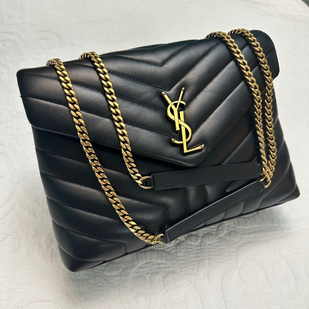 BRAND NEW YSL medium LouLou genuine leather satchel bag
